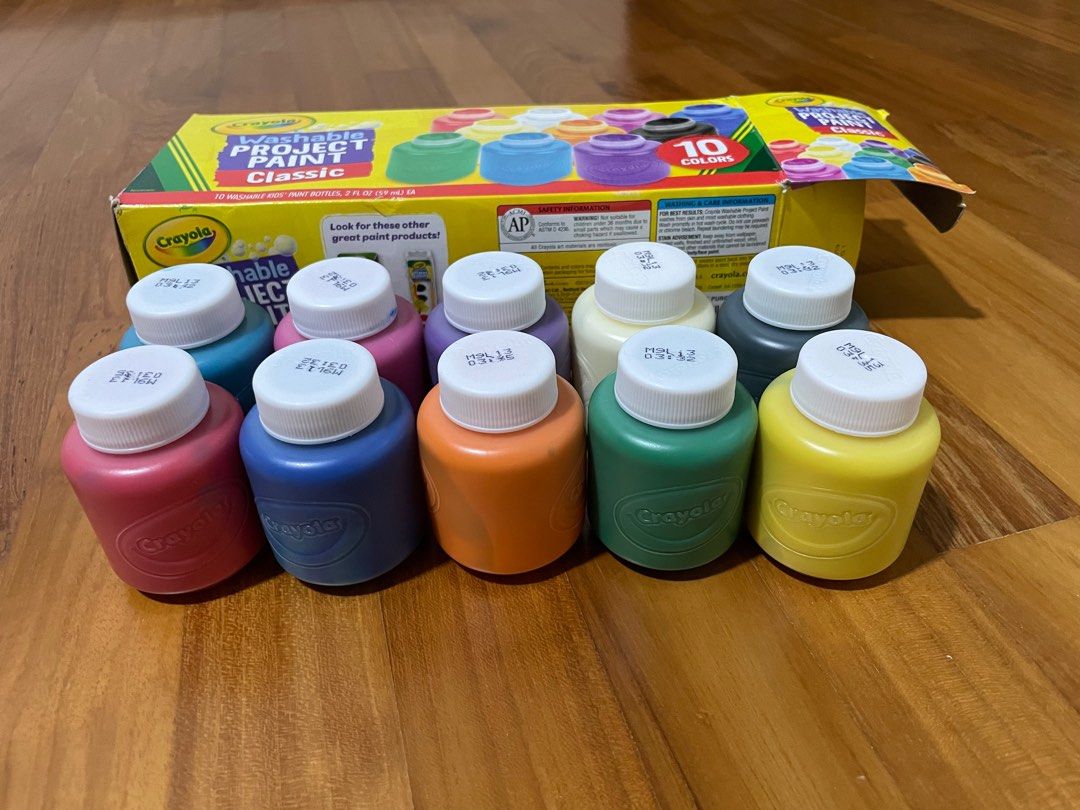 Crayola Washable Project Paint Classic, Hobbies & Toys, Stationery