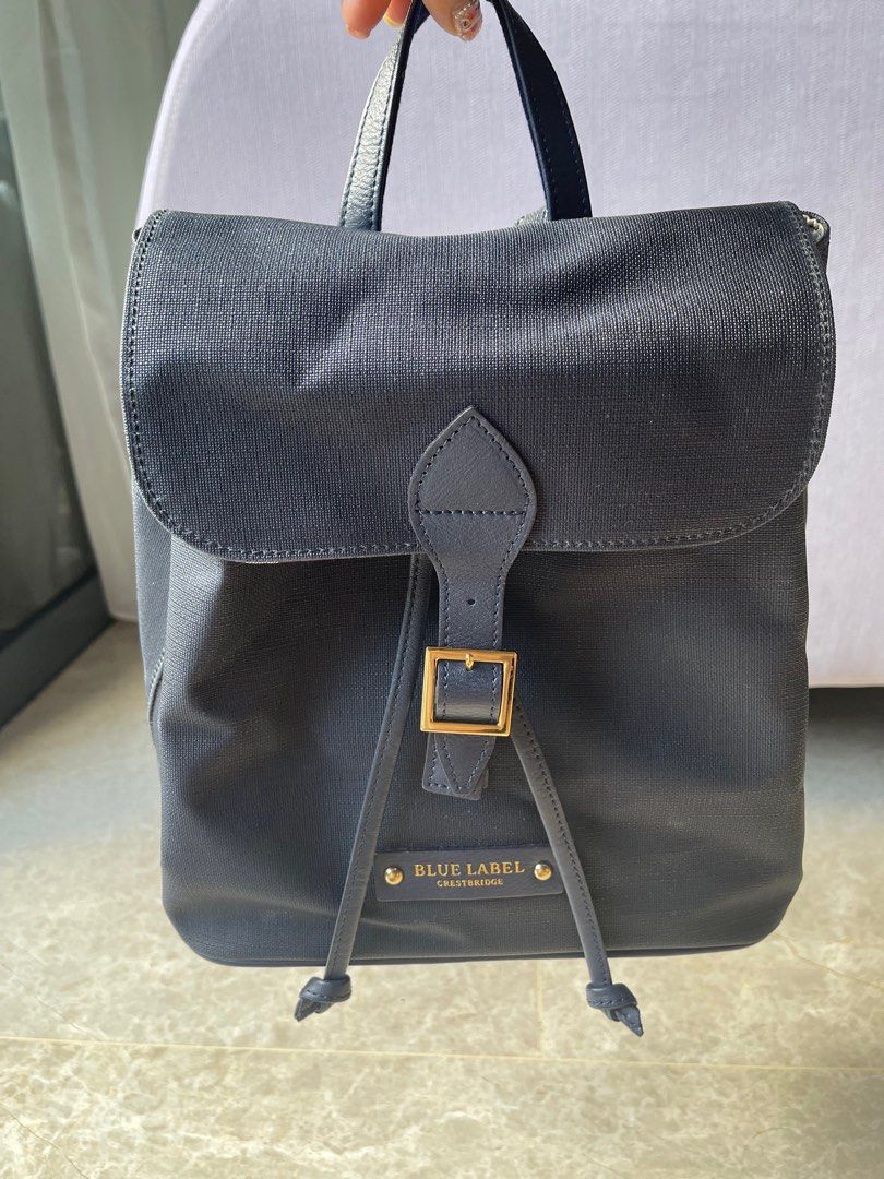 Crestbridge Blue Label small backpack, Women's Fashion, Bags & Wallets ...