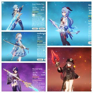 Cryo Waifu Account - 36x 5⭐️ Hutao (c1) + Homa, Eula (c2) + SoBP, Ayaka (c2), Ganyu + Amos, ShenHe, Raiden, Zhongli, Yelan, Kazuha, Wanderer, Albedo, Yoimiya, Nilou, Tighnari, Diluc (c4), Jean, Keqing, Qiqi - Genshin Impact 🚨Username not set yet🚨
