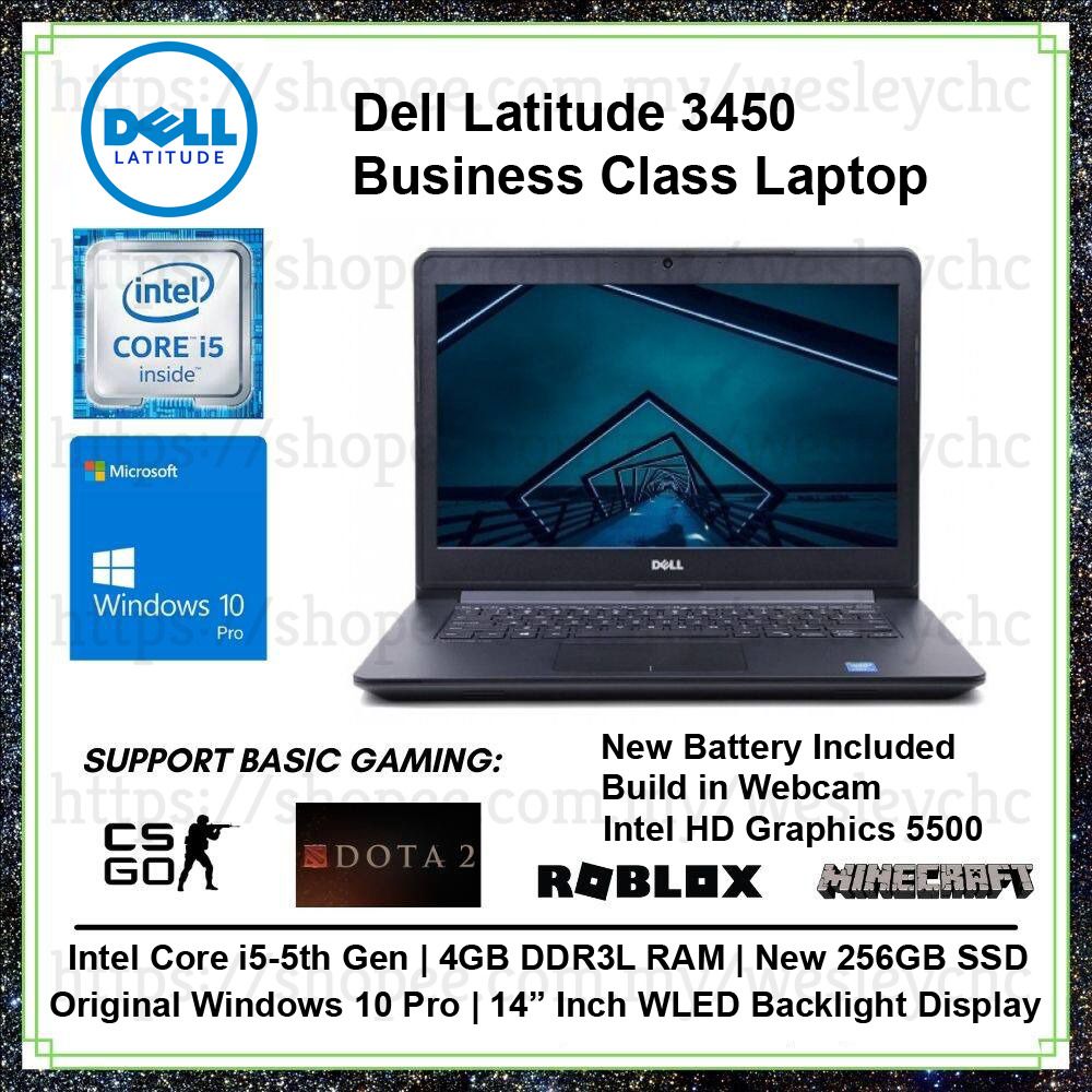 Dell Latitude 3450 Intel Core i5-5th Gen Business Class Laptop | Gaming ...