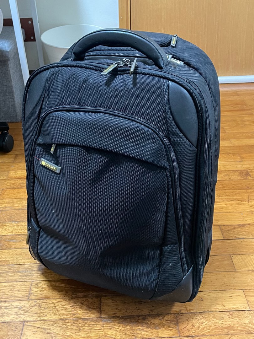 Delsey backpack with wheels 2025