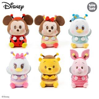 Disney Tsum Tsum Little Bugs 8” Series| Mickey Mouse | Minnie Mouse | Piglet |Winnie the Pooh Plush Soft Toy
