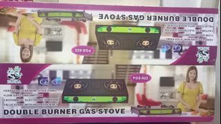 Double burner gas stove