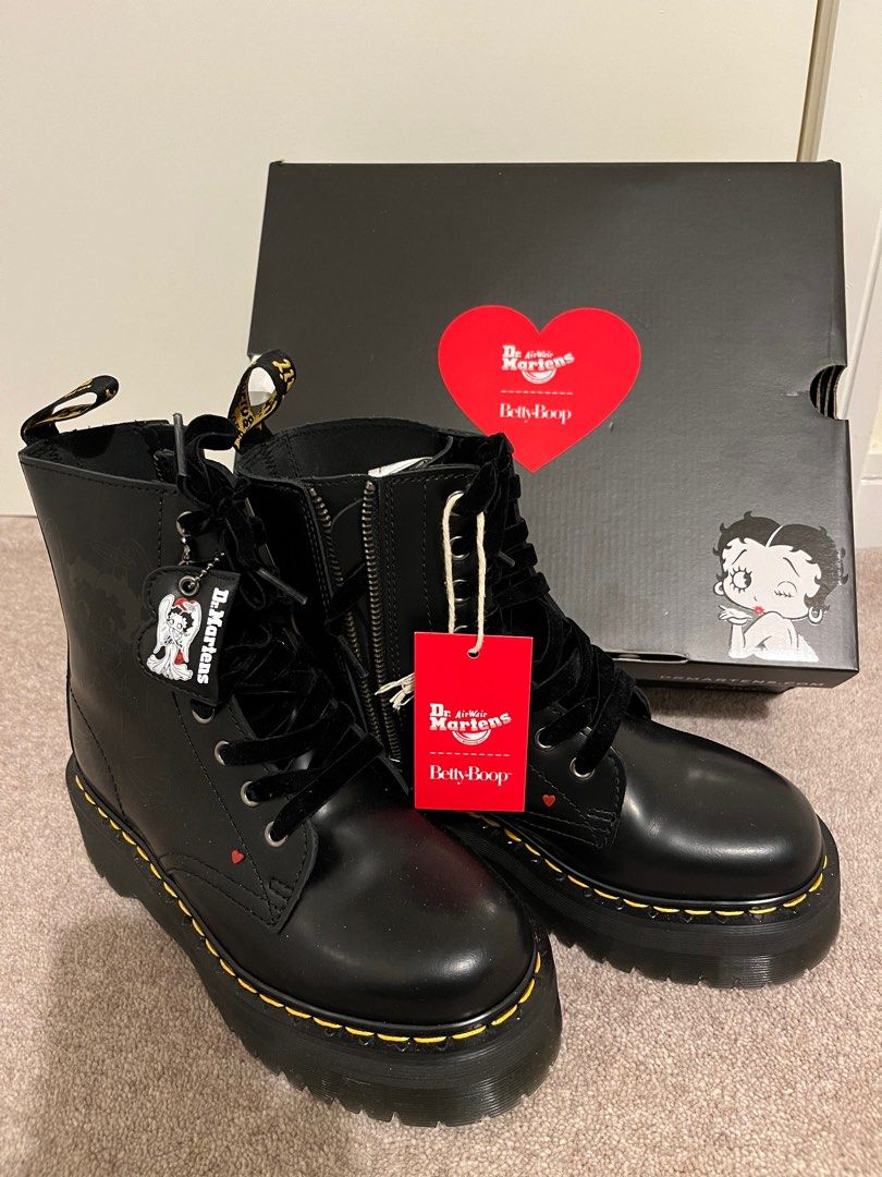Dr Martens. Limited edition Betty Boop boots., Women's Fashion, Footwear, Boots on Carousell