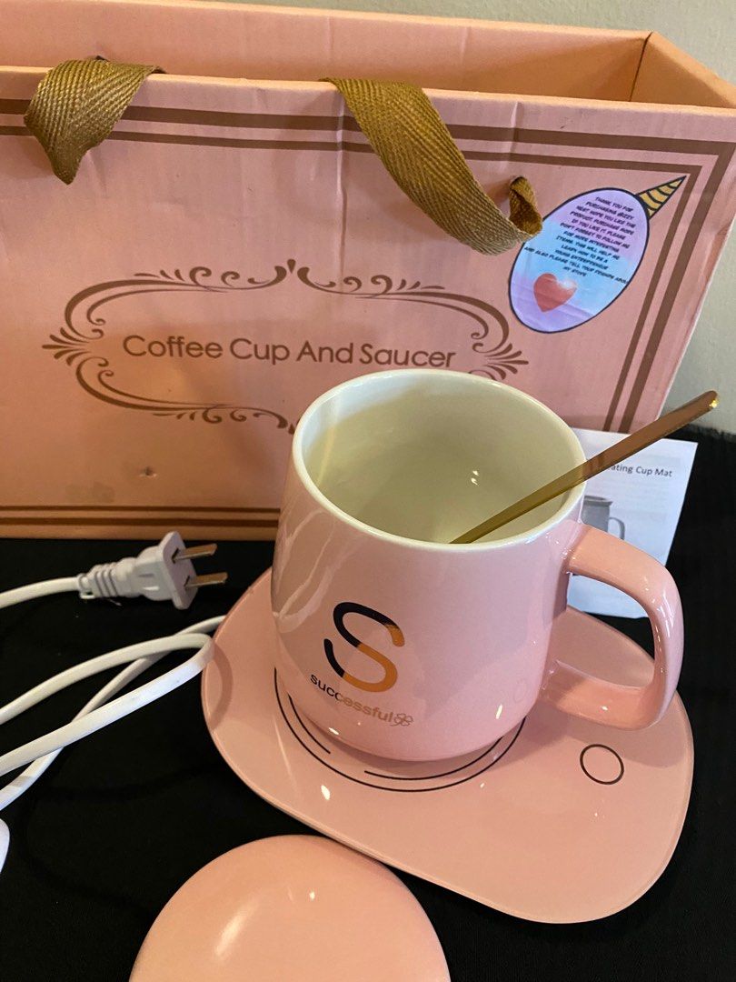 Electric warmer with cup & saucer set (Category: Coffee & Tea Tableware) located in Quezon City. Submitted by sunlaymac (Listing ID 1213487502, Image 3). Description: Brand new with box Complete set .