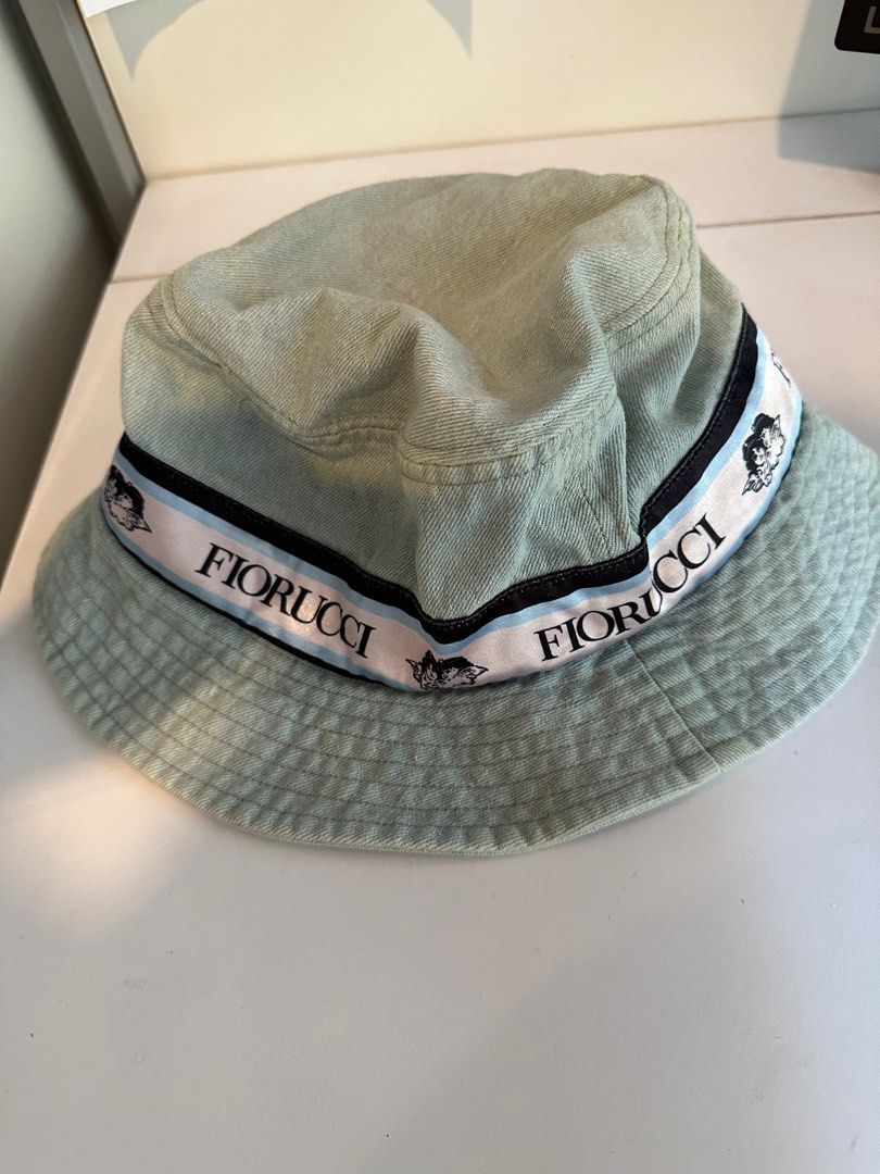FIORUCCI denim bucket hat (Category: Caps & Hats) located in Makati City. Submitted by chelsmmm (Listing ID 1213379157, Image 1). Description: Authentic FIORUCCI Original price 4000php + 400php shipping RFS - decluttering.