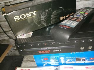 For sale platinum junior 2 videoke player,complete set with songbook and mic loaded with thousands of songs,sony mic included,good as new.1500 only