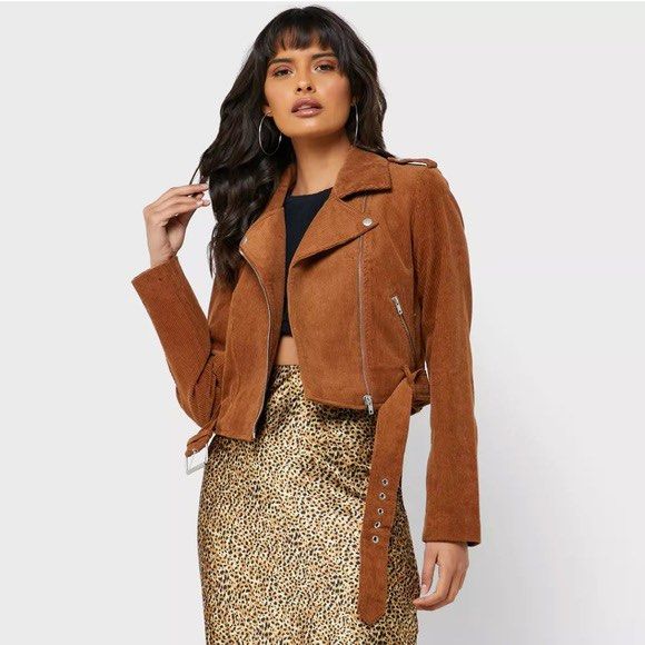 Corduroy deals biker jacket