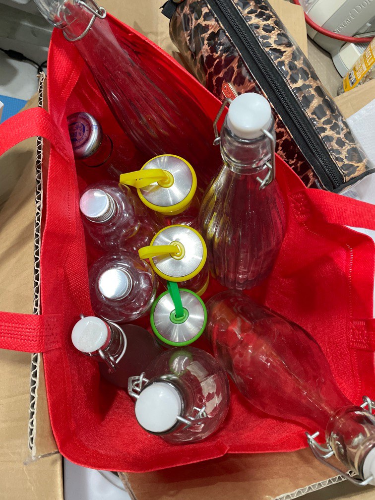 Free glass bottles, Furniture & Home Living, Kitchenware & Tableware