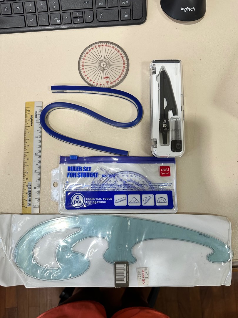 Full Geometry set (Amath \u0026 Emath), Hobbies \u0026 Toys, Stationery \u0026 Craft, Stationery \u0026 School ...