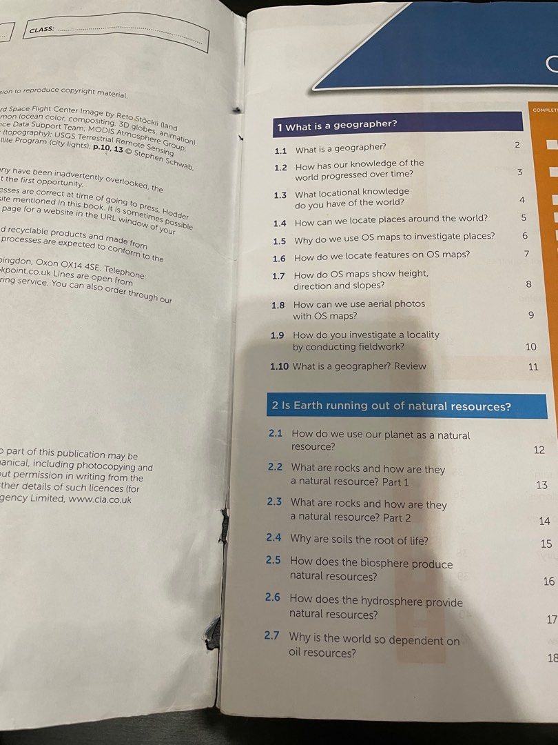 Geography Key Stage 3 Workbook 1, Hobbies & Toys, Books & Magazines