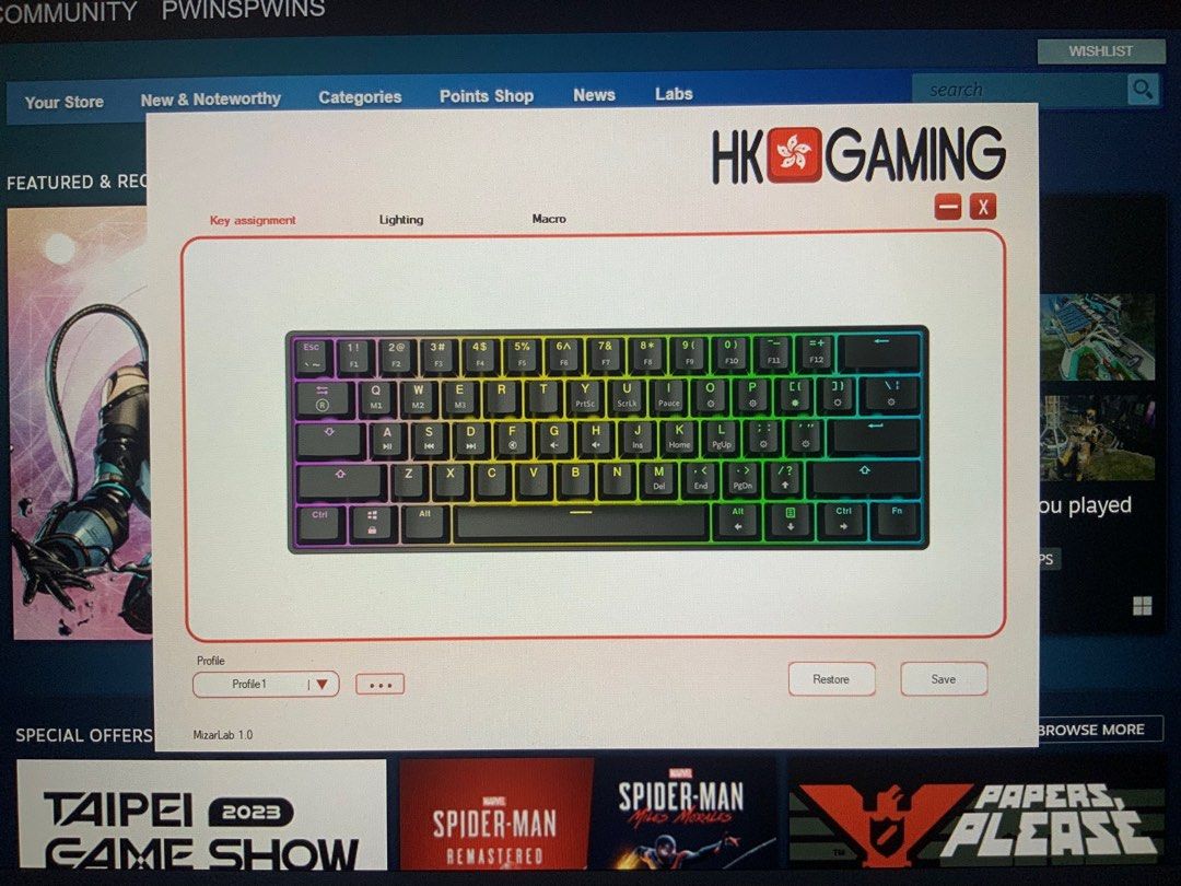 GK61 - HK Gaming, Computers & Tech, Parts & Accessories, Computer ...