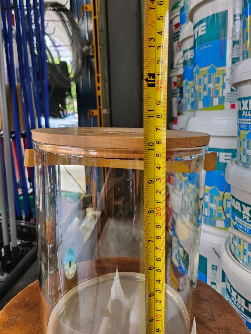 Glass beverage dispenser with gold stainless Steel spigot, TV & Home