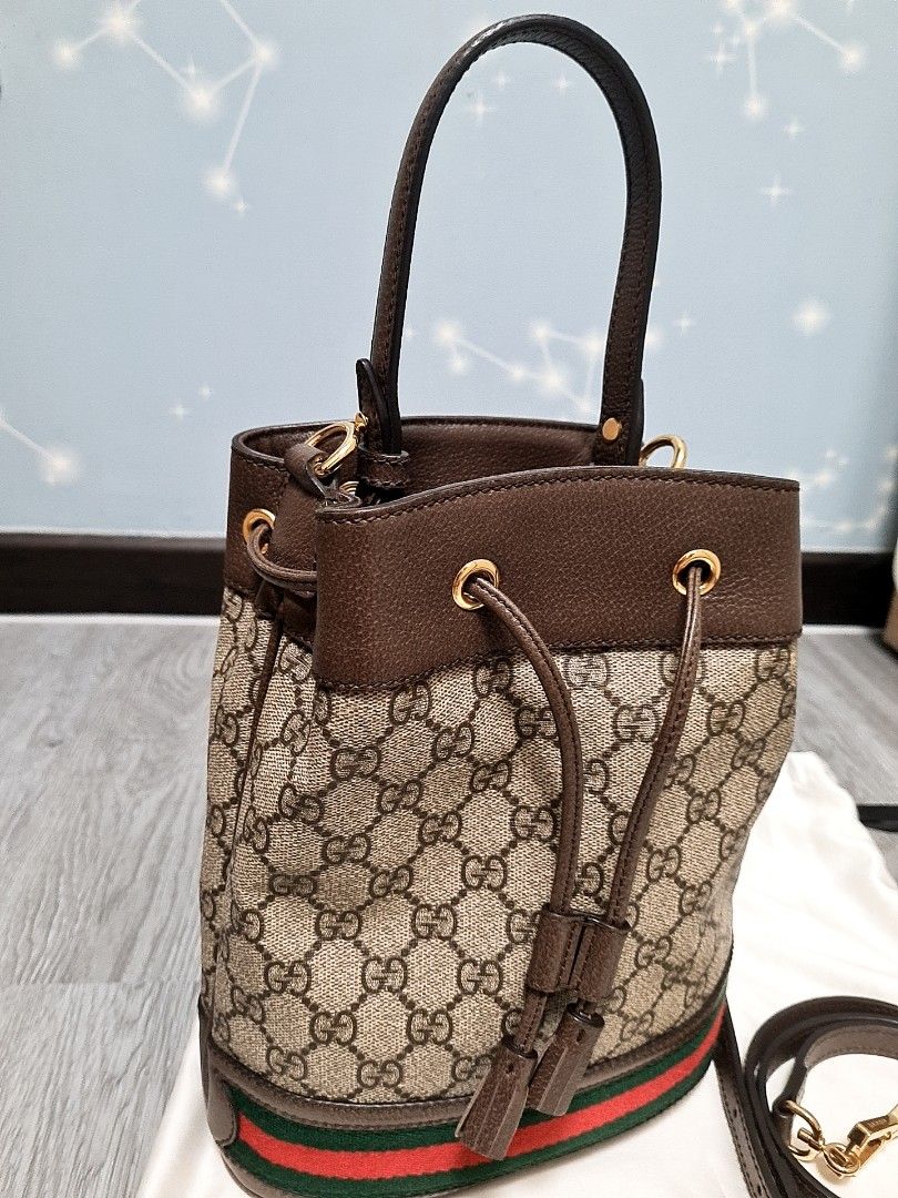 Ophidia GG Mini Bucket Bag in Beige - Gucci