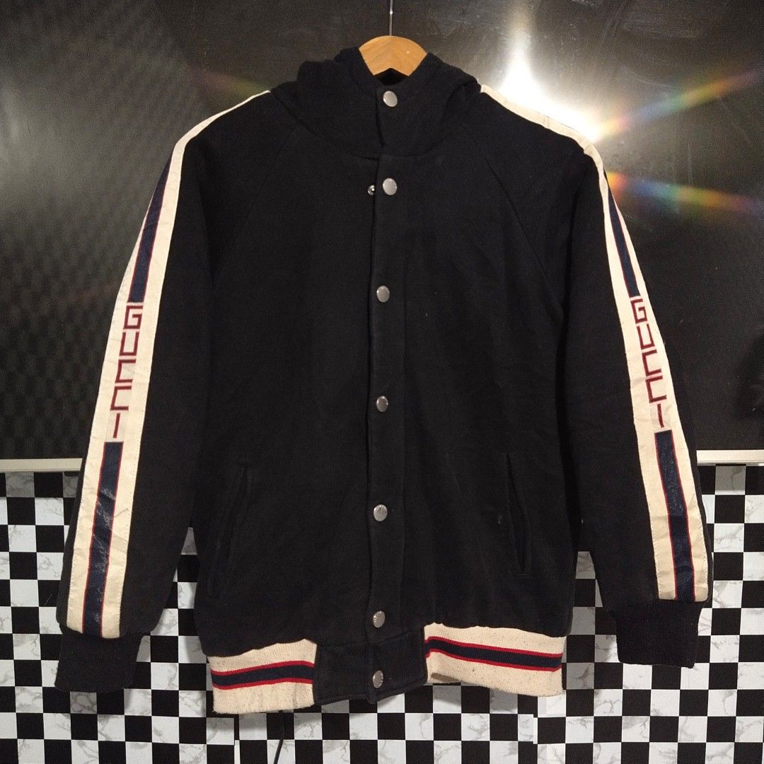 Gucci varsity jacket mens clearance