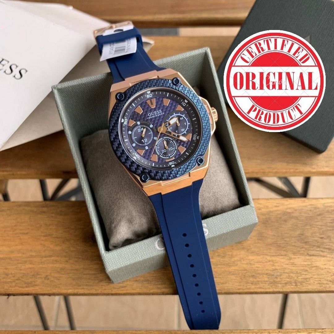 Guess Watch Original Blue Dial, Men's Fashion, Watches & Accessories