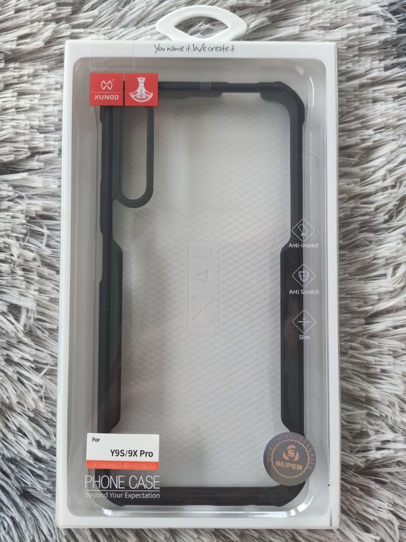 Huawei Y9S/9X Pro Xunod Case (Category: Cases & Sleeves) located in Pasig City. Submitted by teppei09 (Listing ID 1213387399, Image 1). Description: Original Xunod Case -No Color Fading -Shockproof.