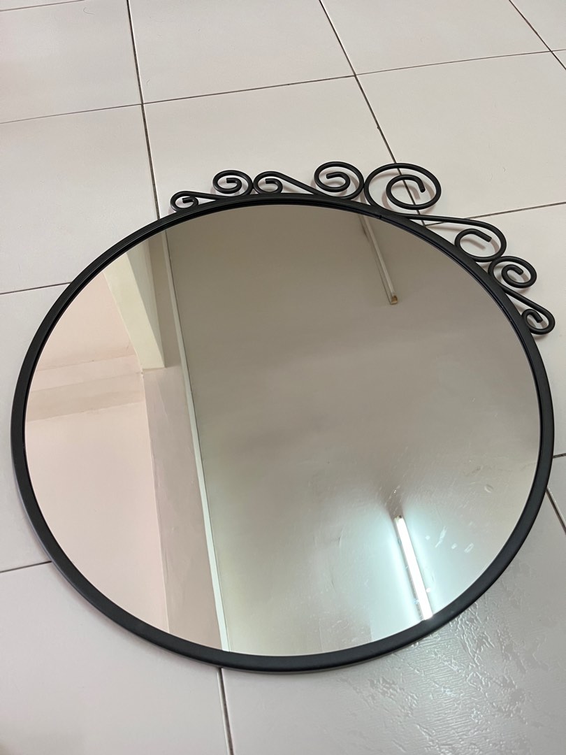 Ikea round mirror EKNE, Furniture & Home Living, Home Decor, Mirrors