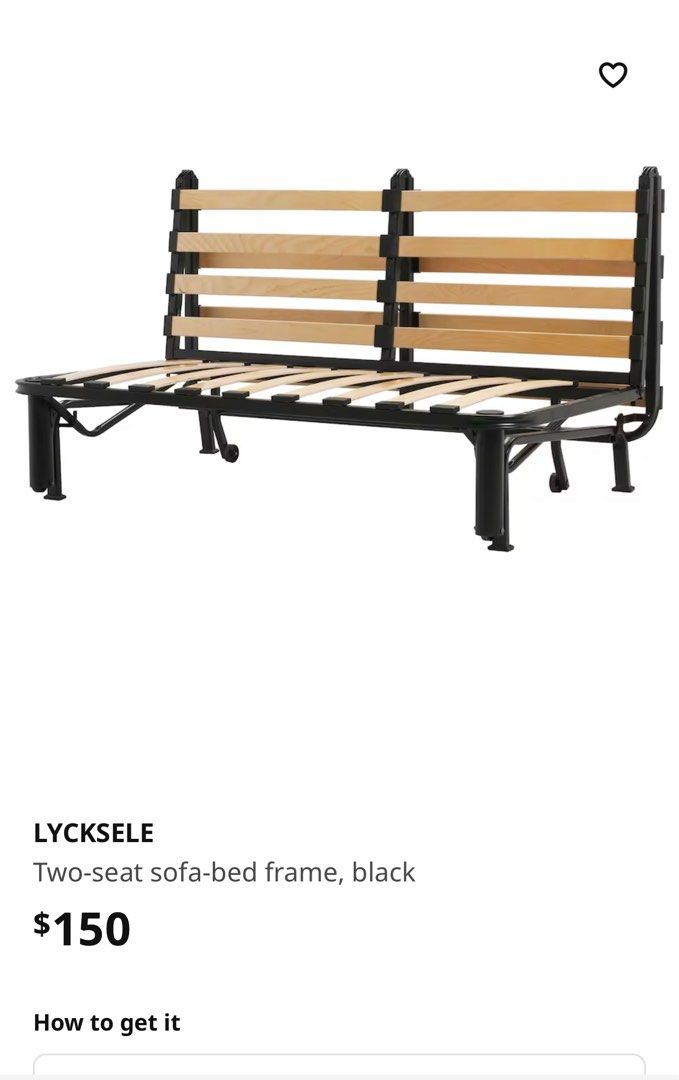 Ikea sofa bed *FRAME* only, Furniture & Home Living, Furniture, Bed