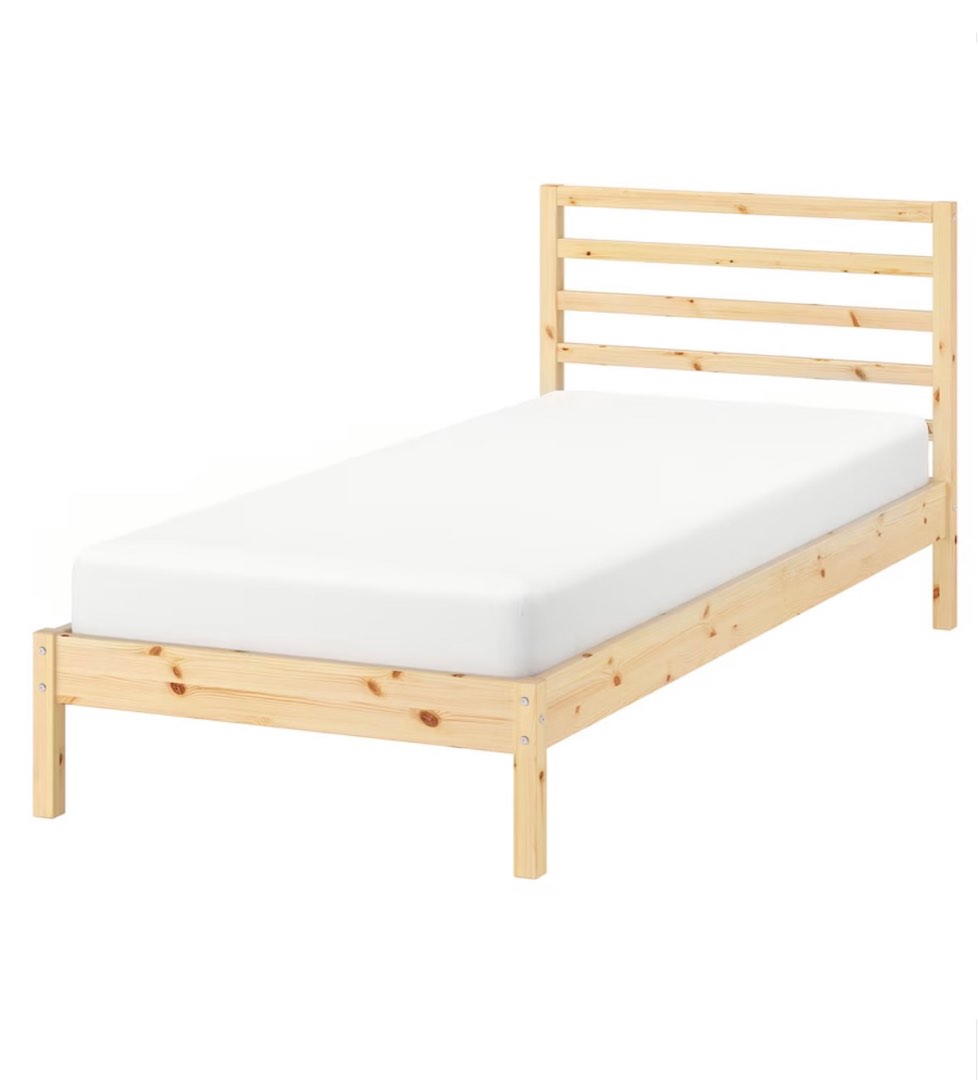IKEA TARVA Bed frame 90x200 cm, Furniture & Home Living, Furniture, Bed