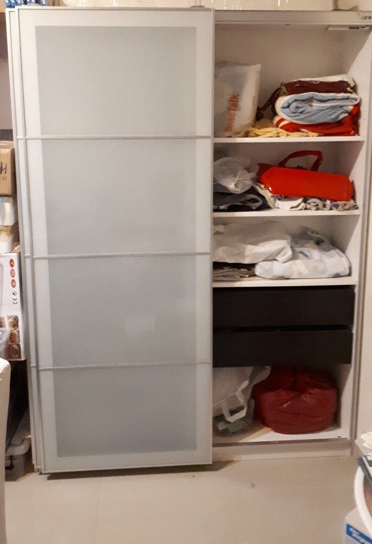 Ikea Wardrobe (Sliding doors), Furniture & Home Living, Furniture
