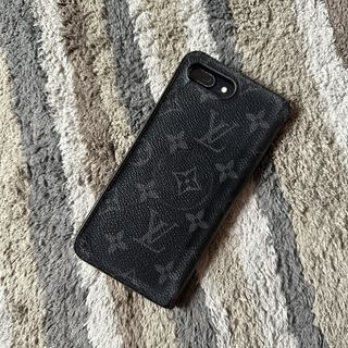 Louis Vuitton Monogram iPhone 14 Pro Max Bumper iPhone Case Leather Black  New