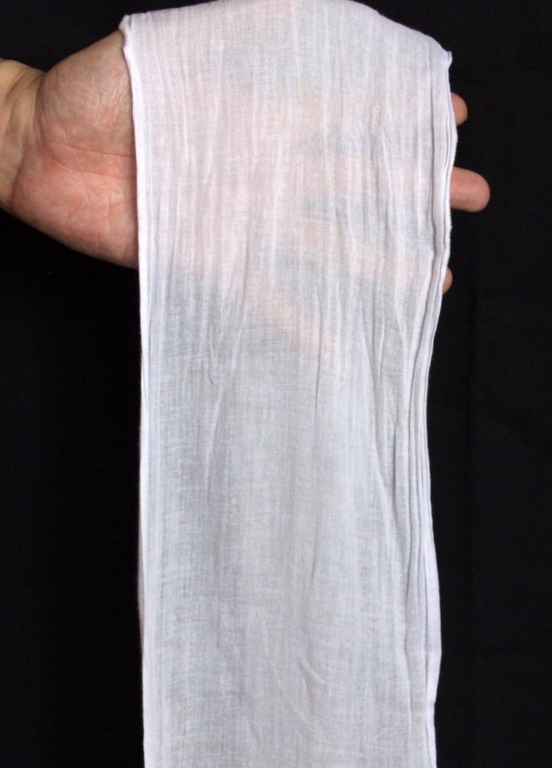 Japanese Traditional Men Underwear Translucent Cotton Gauze White
