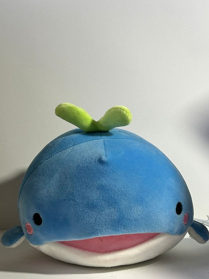 Jinbesan Cute Whale Plush Toy Hobbies Toys Toys Games on