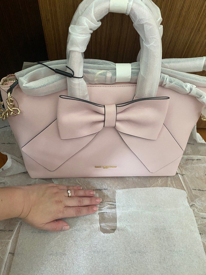 Karl Lagerfeld Paris Kris FARA PU Bow Satchel