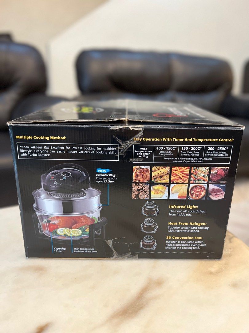 La Gourmet Turbo Roaster Convention Oven 12L Air fryer , TV & Home
