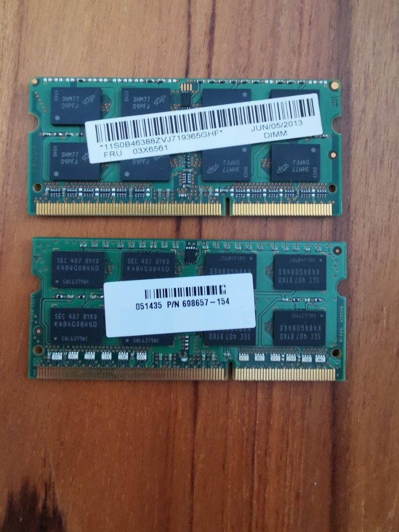 Laptop DDR3 Ram 4GB X 2 Computers Tech Parts Accessories laptop-ddr3-ram-4gb-x-2-computers-tech-parts-accessories