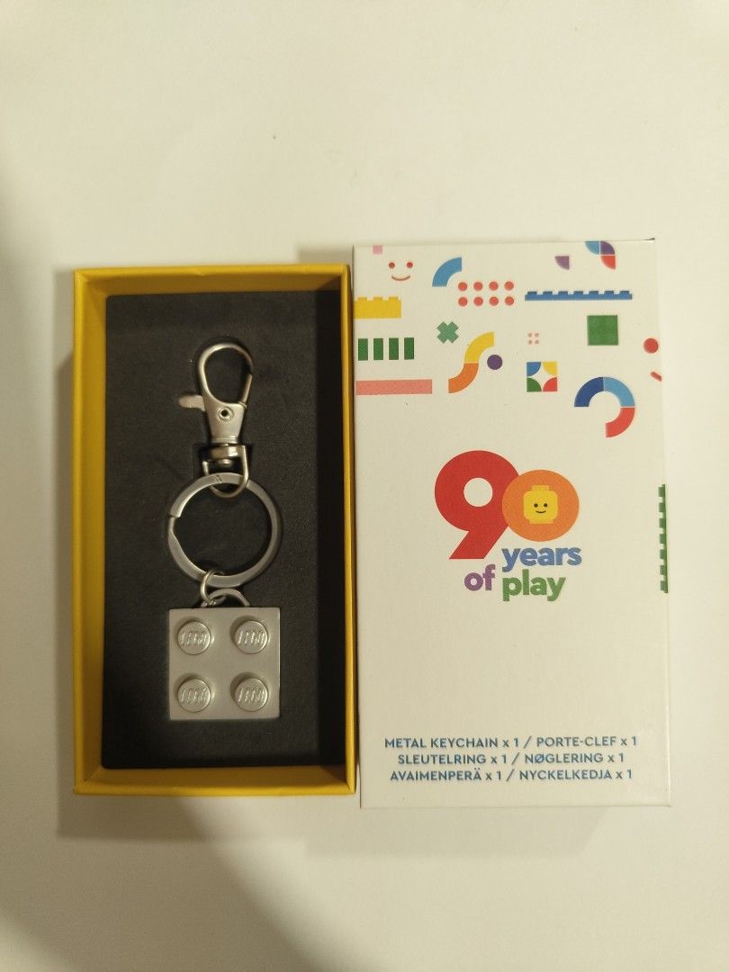 LEGO 90 Years of Play Keychain, Hobbies & Toys, Toys & Games on Carousell