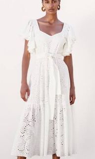 LF Zara white eyelet dress