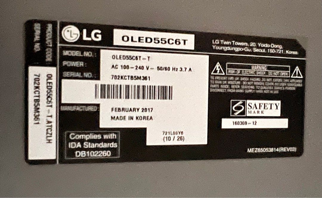 LG Curved OLED tv 55 inch, TV & Home Appliances, TV & Entertainment, TV