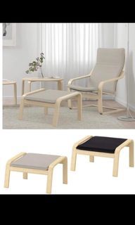 Like new armchair with foot rest