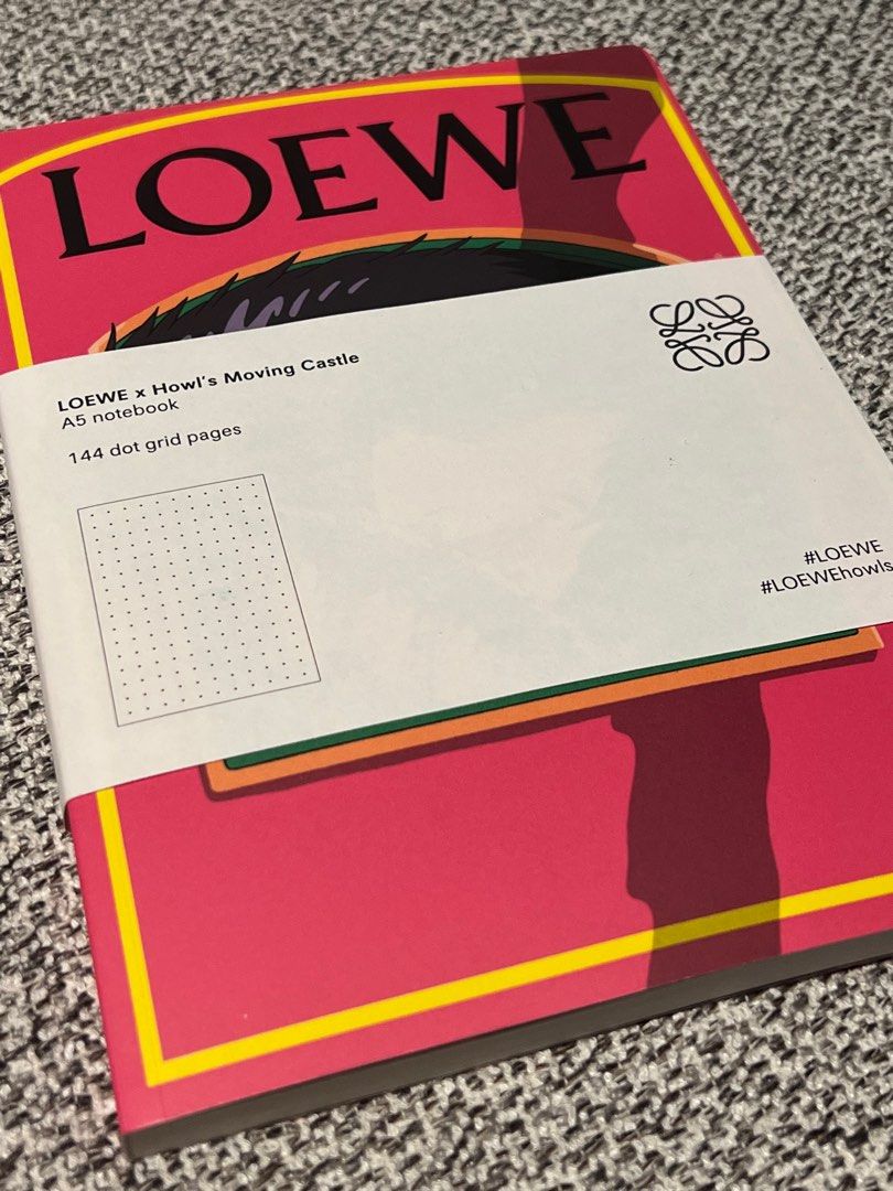 Loewe x Howl’s Moving Castle Notebook, Luxury, Accessories on Carousell