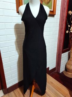 Long dress hitam
