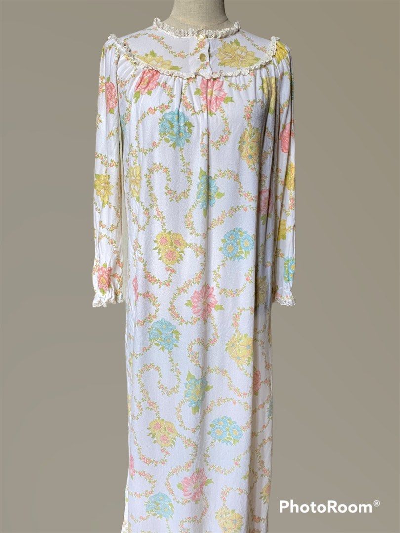 long sleeve maxi nightdress