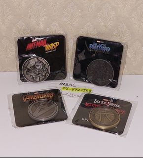 Lot Marvel Coin Money Avengers, AntMan, Doctor Strange, Black Panther Combo Sale