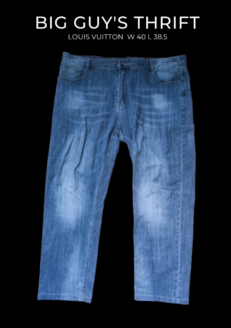 Louis Vuitton LV Monogram Detail Carpenter Denim Pants, Men's Fashion,  Bottoms, Jeans on Carousell