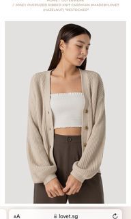 Lovet Josey Oversized Ribbed Cardigan