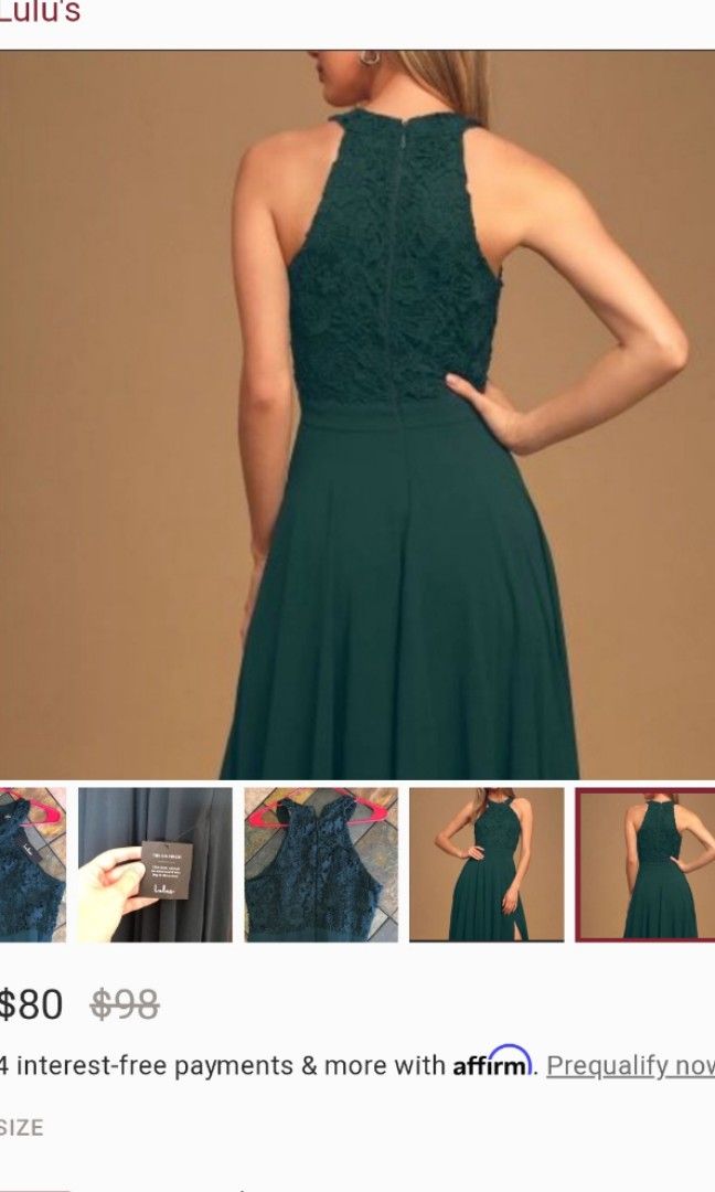 Lulus emerald dress online