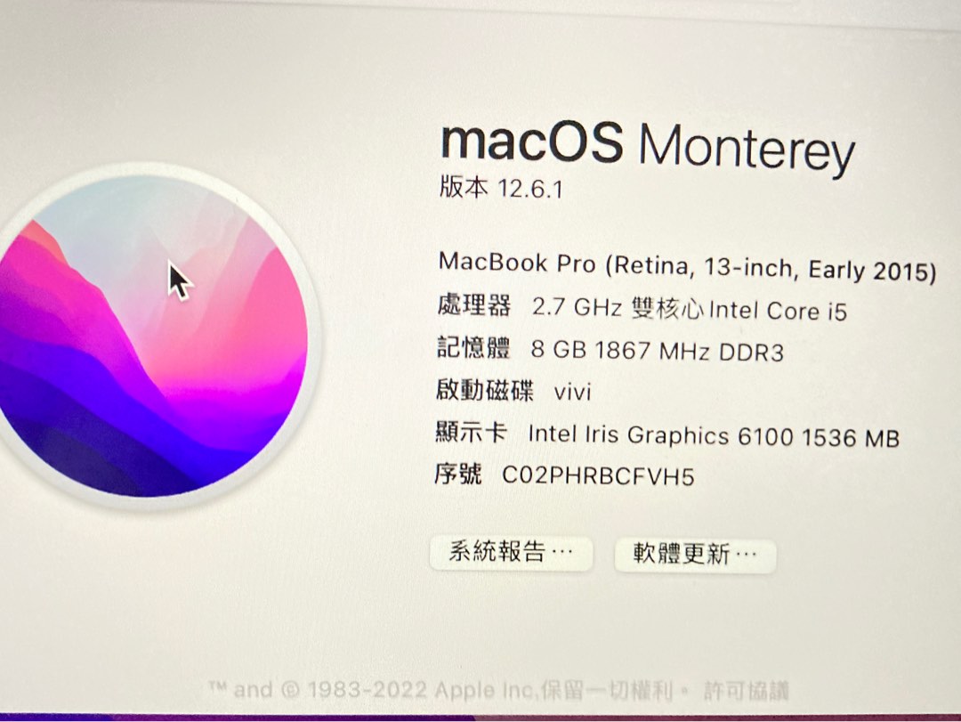 MacBook Pro Retina 13.3型Early2015【即購入可