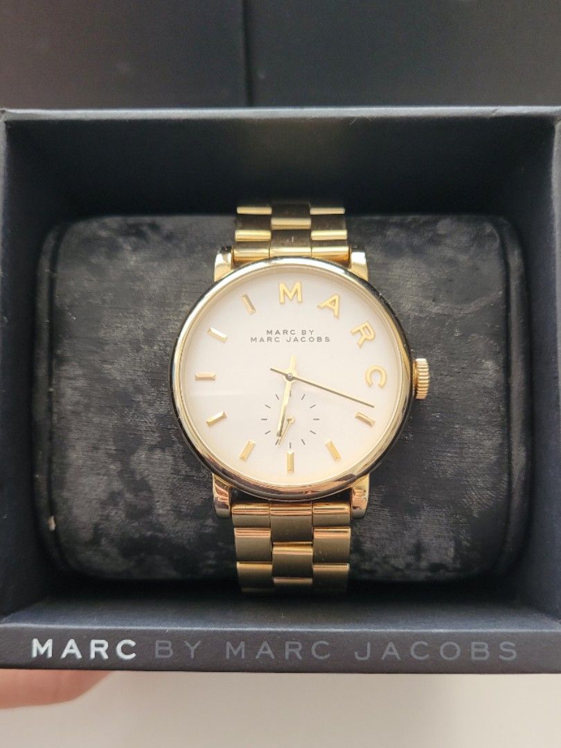 Marc jacobs baker outlet watch gold
