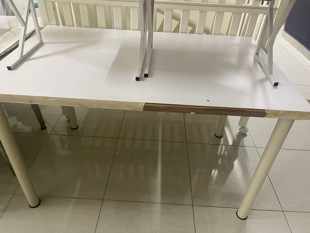 Meja putih, Furniture & Home Living, Kitchenware & Tableware, Other