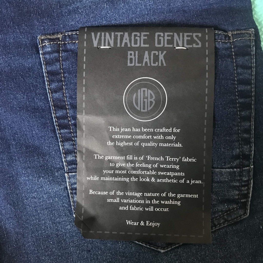 Vintage genes black brand top