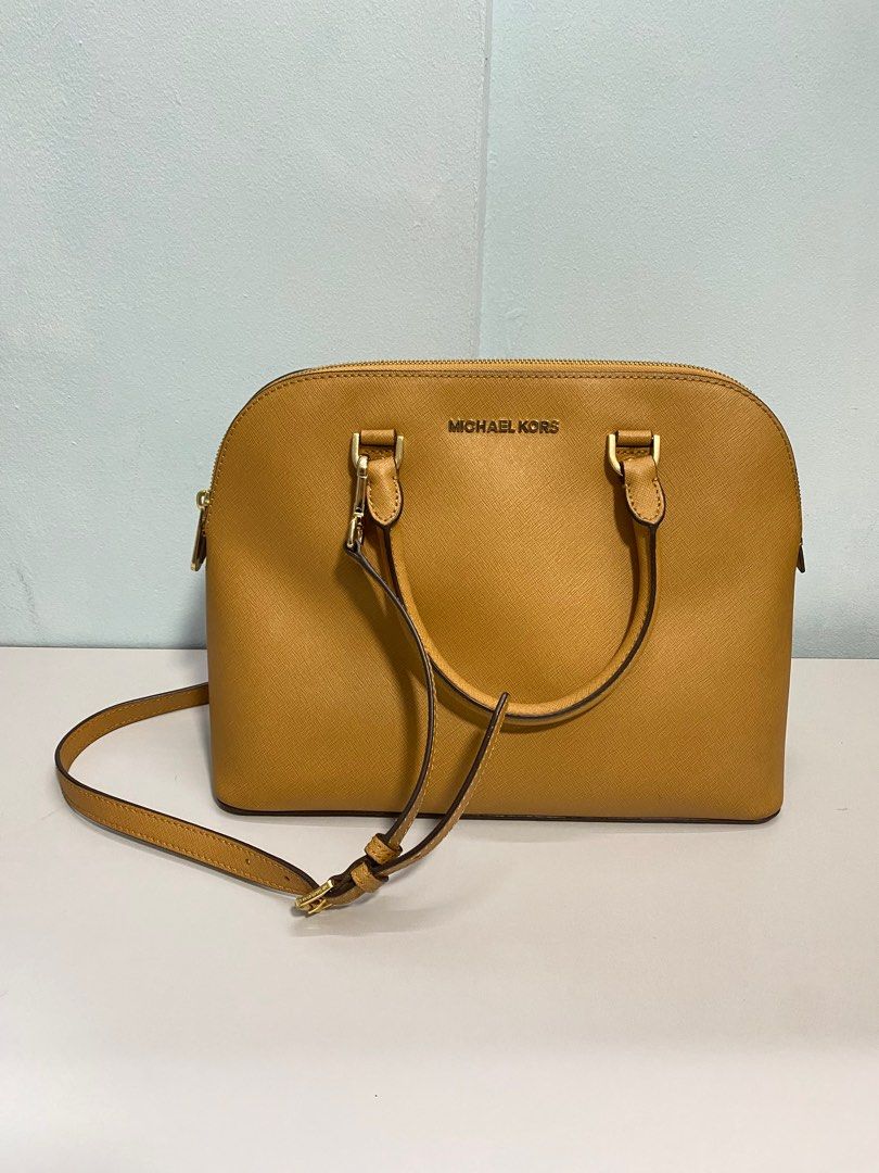 Michael kors cindy deals large dome satchel