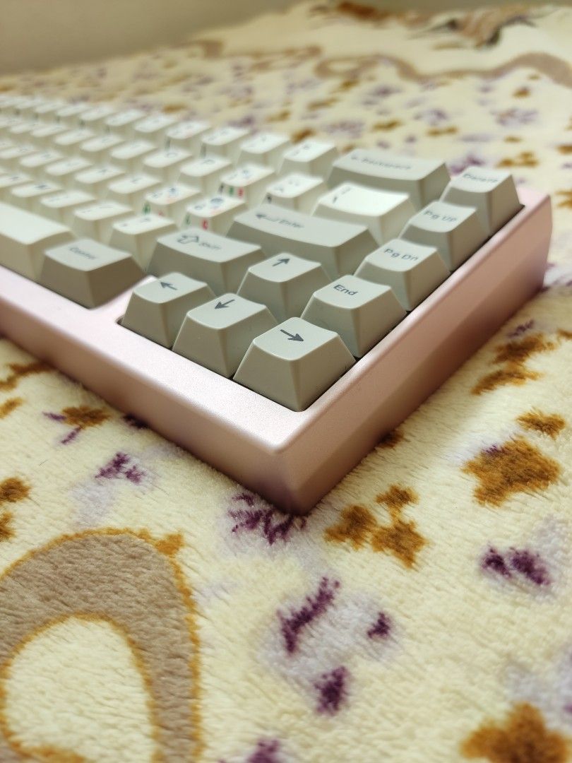 Monokei Hiro Bluish Pink Custom Mechanical Keyboard, Computers