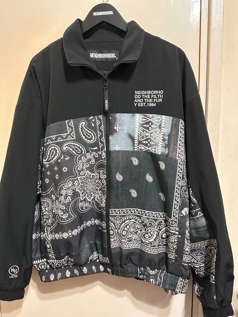 Neighborhood Bandana Chopped Track Jacket 腰果花, 男裝, 外套及戶外