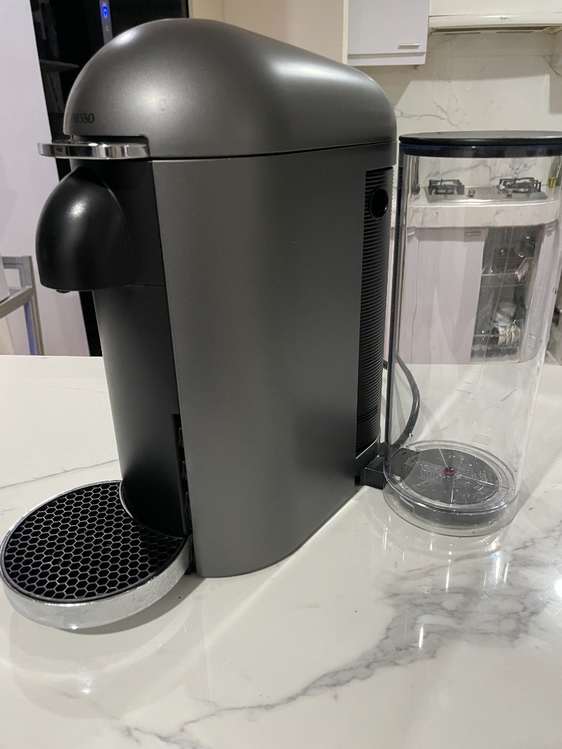 Nespresso VertuoPlus Coffee Maker/Machine (Grey) [U.S. Version], TV